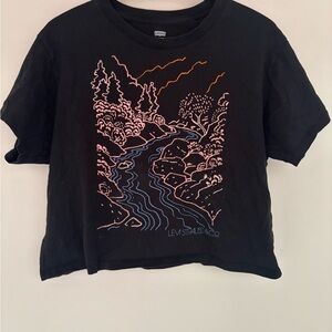 Levi's Tee with Colorful River Graphic